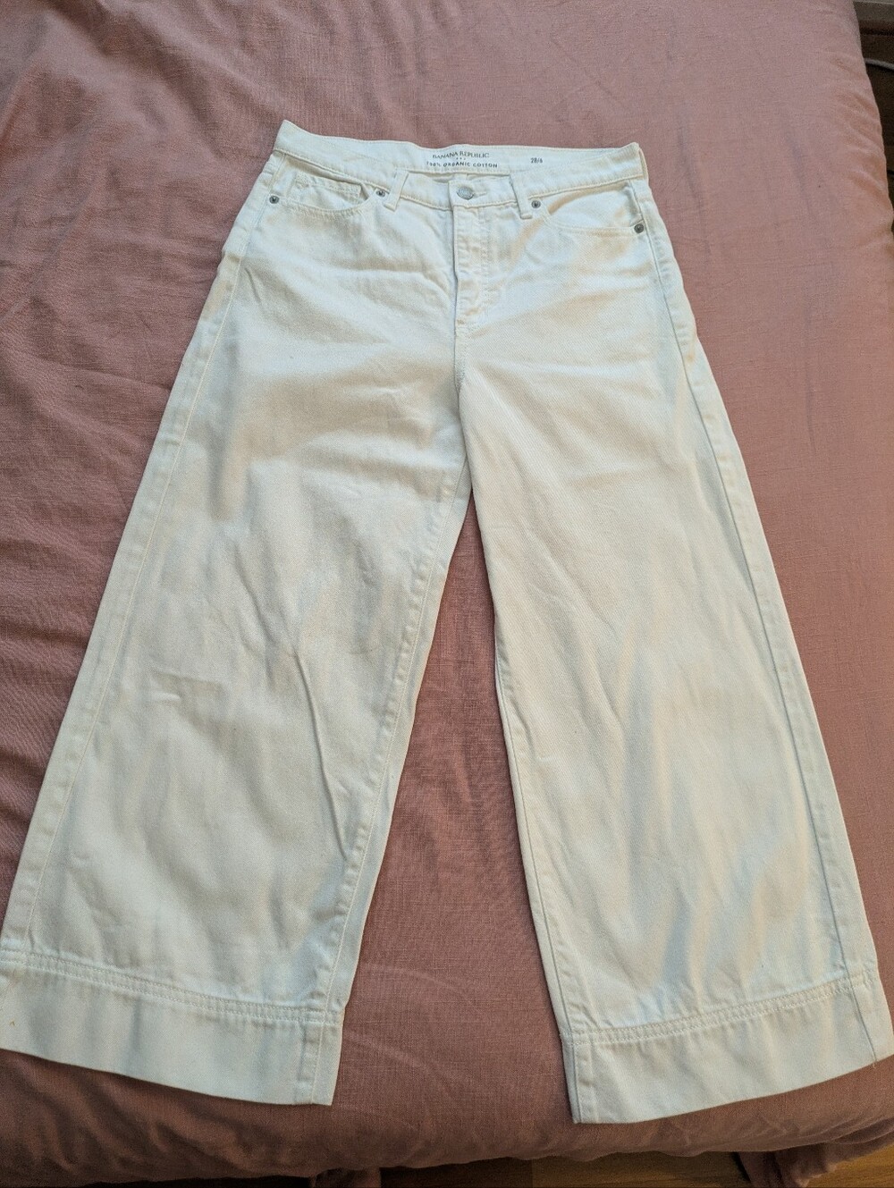 Banana Republic Wide Leg Women's Jeans in White